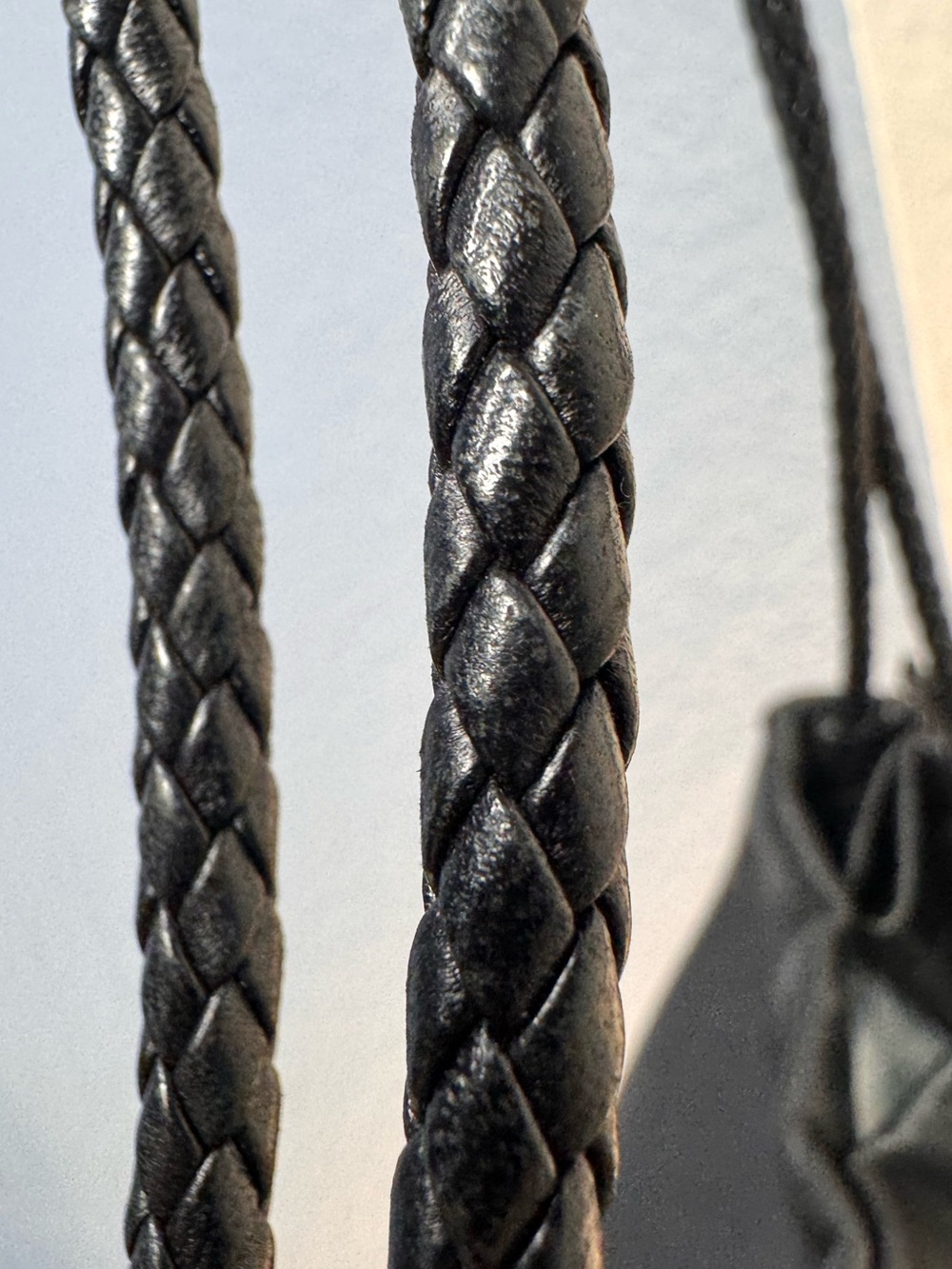 DESMO Italian Lambskin Leather Corset Laced Braided Strap Hobo Bag corset style! - Picture 3 of 10